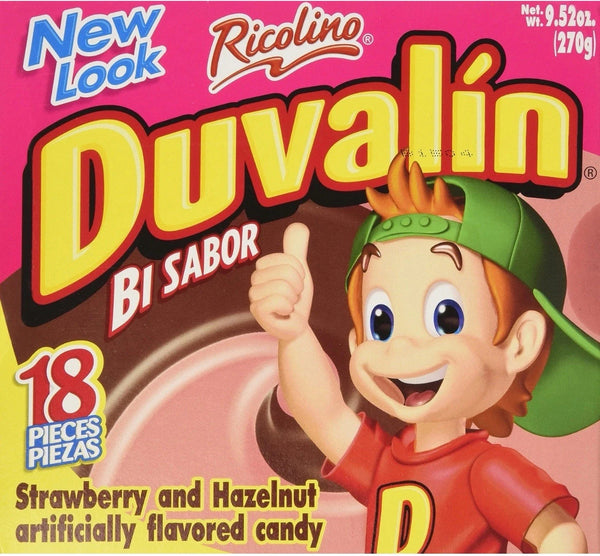 Duvalin Hazel Strawberry Mexican Candy 18 Pieces - Exotic World Snacks