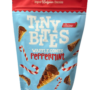 Tiny Bites Belgiun Chocolate Waffle Peppermint Flavor 4.24 oz - Exotic World Snacks