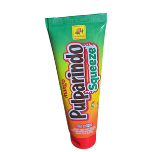 Pulparindo squeeze liquid candy mango and tamarind flavor 10 oz - Exotic World Snacks