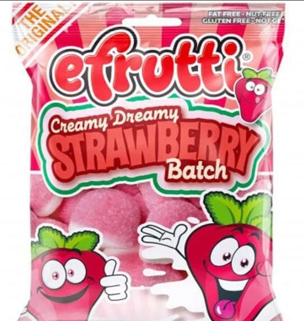 Efrutti Strawberry Batch Gummy Candy 3.5 Oz - Exotic World Snacks