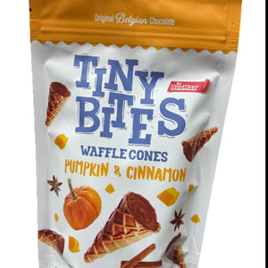 Tiny Bites Belgiun Chocolate Waffle Pumpkin & Cinnamon Flavor 4.24 oz - Exotic World Snacks