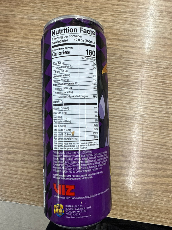 Jo Jo’s Bizarre Adventure Stand Power energy drink 12 oz - Exotic World Snacks