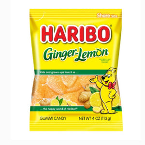 Haribo Ginger Lemon Gummy Bags 4 Oz - Exotic World Snacks
