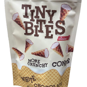 Tiny Bites Belgiun Chocolate Waffle White Chocolate Flavor 4.24 oz - Exotic World Snacks