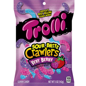 Trolli Sour Berry Crawlers Very Berry 5 oz gummy bags - Exotic World Snacks