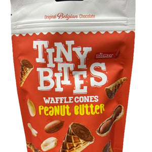 Tiny Bites Belgiun Chocolate Waffle Peanut Butter Flavor 4.24 oz - Exotic World Snacks