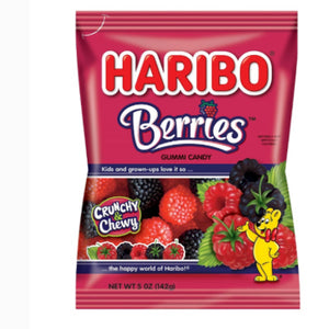 Haribo Berries gummy bags 5 oz bag - Exotic World Snacks