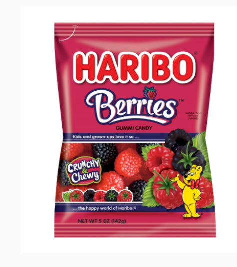 Haribo Berries gummy bags 5 oz bag - Exotic World Snacks