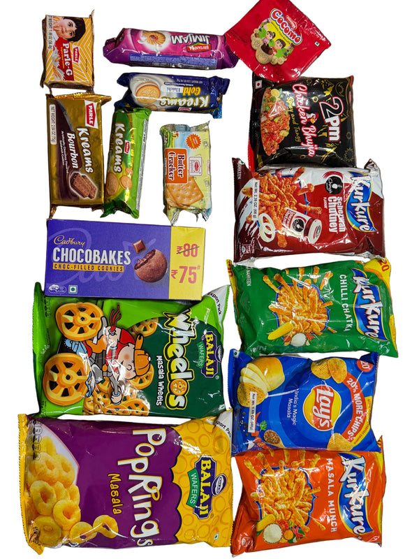 15 COUNT INDIAN POPULAR FAMOUS MIX ASSORTED SNACKS LIMITED INVENTORY