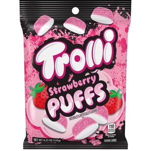 Trolli Strawberry Puffs 4.25 oz gummy bags - Exotic World Snacks