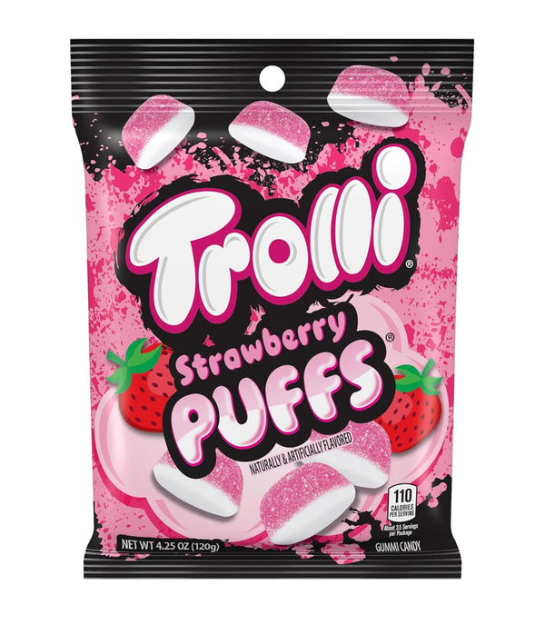 Trolli Strawberry Puffs 4.25 oz gummy bags - Exotic World Snacks