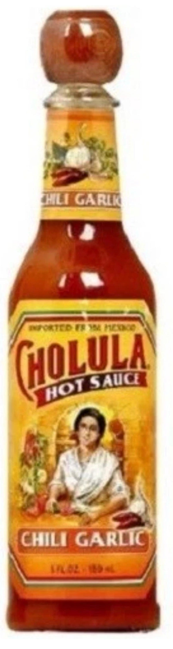 Cholula 5 oz Bottle Chilly Garlic Hot Sauce - Exotic World Snacks