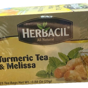 Herbacil Turmeric Tea 25 tea bags - Exotic World Snacks