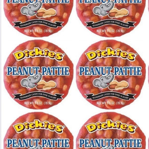 6 Pack Dickies Peanut Pattie 2.5 Ounce - Exotic World Snacks