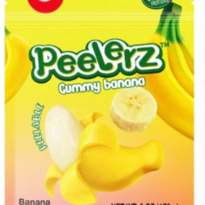 AMOS 6oz Peelerz Gummy Banana Flavor Peelable Fruit Gummy Viral Tiktok Candy - Exotic World Snacks