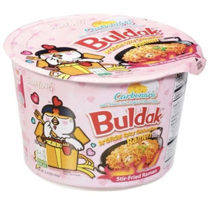 Samyang Buldak Carbonara Spicy Chicken Ramen (Stir-Fried Noodle) - Exotic World Snacks