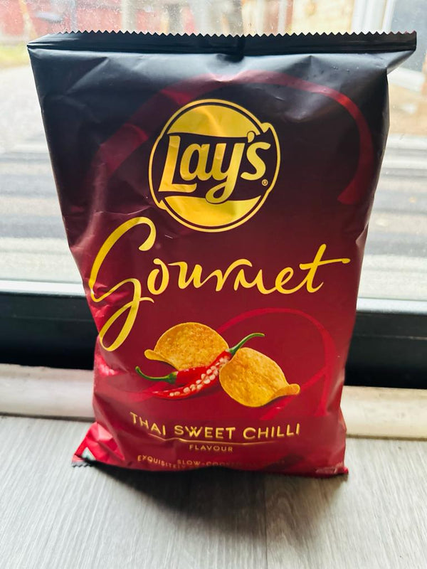 Lay’s Gourmet Kettle Chips, Premium Slow-Cooked Potato Chips (Thai Sweet Chilli, 1.94oz) - Exotic World Snacks